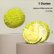 1 件 2025 新款逼真可剥榴莲挤压减压玩具，儿童过家家切水果蔬菜厨房玩具、旅行玩具、课堂减压玩具、迷你玩具、洗澡玩具、圣诞文具、生日/圣诞节/万圣节礼物