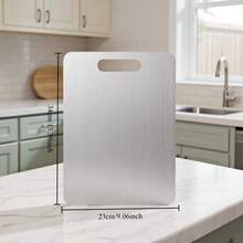 Premium Stainless Steel Cutting Board Set- Durable, Easy To Clean, Kitchen Ready, Space-Saving,   For Food Preparation - 13.4inch - View 10