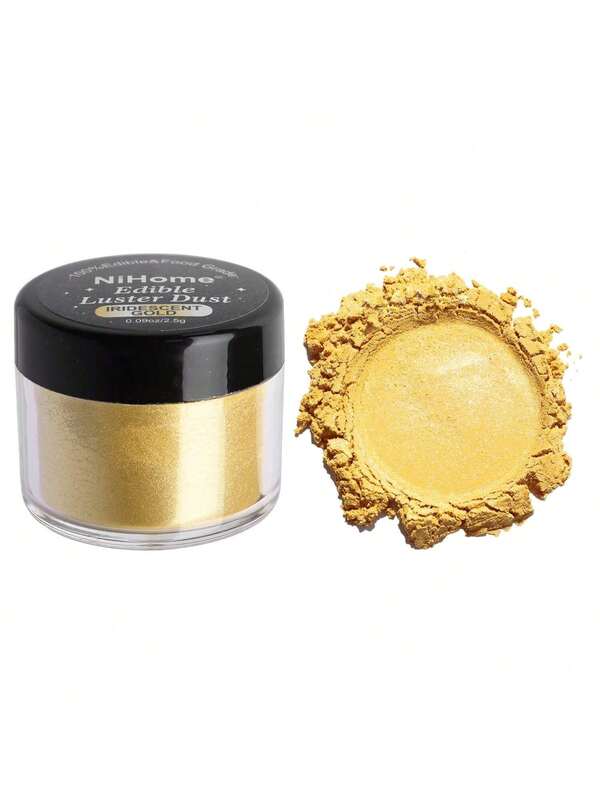 غبار لامع قابل للأكل | بريق طعام نباتي للكيك والمشروبات والحلويات | مسحوق لامع معدني للخبز وتزيين المشروبات (5 جرام)