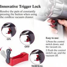 1/2 Packs Power Button On/Off Control Clamp For Dyson V6 V7 V8 V10 V11 V15 Absolute Cordless Trigger Lock Switch Accessories