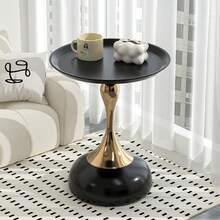 European Style Iron Side Table, Small Sofa Side Table, French Style Tea Table, Bedroom Nightstand, Small Round Table