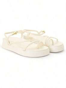 Women's Papete Platform Sandal Super Light And Comfortable New Release - trắng - Xem 1