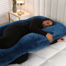 1 件 U 型毛绒孕妇枕、孕妇支撑枕、放松枕、床上用品、家居、孕妇枕