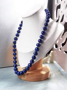 Dây chuyền ngọc trai nuôi cấy tròn 9-10mm, dài 45cm, khóa bạc S925, thích hợp cho nữ đeo hàng ngày hoặc dự tiệc. - vòng cổ ngọc trai nuôi cấy - Xem 10