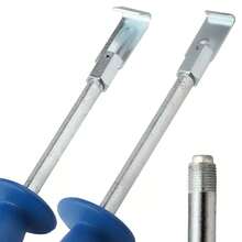 9pcs Automobile Sheet Metal Hammer Set, Made Of Durable Steel And Rubber Material, Car Body Repair Tool;  Practical & Functional Style, Silver With Blue Rubber Grip, Long - Handled And Hammer - Shaped Design, Comes With Multiple Attachments Detail.  Ideal For Effortlessly Removing Hail Dents And Other Minor Dents On Car, Truck Bodies.  Automotive Maintenance Gadget Perfect For Year - Round Use In Garages, Driveways.  Great As A Gift For Car Enthusiasts, Mechanics On Birthdays, Father's Day - 9pc - View 9