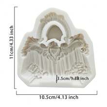 垂直纹理硅胶模具，蜡烛模具，环氧树脂铸造硅胶模具，DIY 模具用于制作蜡烛石膏粘土，圣诞节、感恩节和情人节 - 白色 - 查看 7