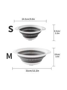 1 pieza Colador y escurridor plegable, Colador de silicona y escurridores de alimentos, Para verduras y frutas, Artículos esenciales de cocina, Artículos de cocina para una eficiencia máxima de la cocina con estilos acogedores de otoño e invierno