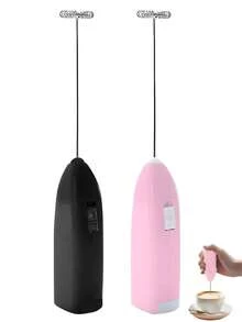 1pc Portable Electric Milk Frother And Egg Beater For Coffee And Cappuccino - Kitchen Accessories For Creamy Beverages And Desserts(Not Including Battery) - Multicolor - View 4