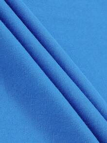 Men's Children's Black T-Shirt With Camouflage Dog Small Print On The Front Chest, And Local Boy Letter Camouflage Dog Moon Pattern Print On The Back. A Casual Boys' Short-Sleeved Shirt Suitable For Daily School Wear, Boys' T-Shirt. - 藍色 - 查看 3