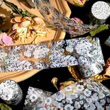 1 Roll 2M Vintage Decorative Tape, Creative Aesthetic Stickers, DIY Decorative Collage Craft Supplies, Holiday Gifts, Personalized Scrapbooking School Stationery