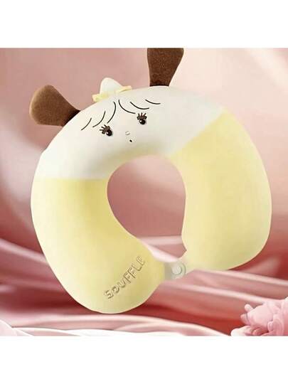 Mikko Series Memory Foam Cartoon Shaped Kussen Can Be Removable Washed To Protect The Cervical Vertebrae Nap Neck Student Office Animation Home Travel view 3