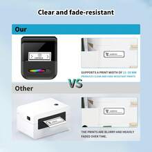 Portable Thermal Label Printer, Wireless Label Maker, Compatible With IOS & Android, For Small Business, Office, Home, Clothing, Supermarkets, Jewelry, And Food Industries, Includes 1 Roll Of 40*20mm Labels