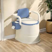 [RVTENRIO]Portable Travel Toilet Chair For Adults - Odor-Proof, Easy-To-Clean Sanitary Camping Toilet With Handrails, Backrest, Lid, And Toilet Stand - Ideal For Tents, RVs, Sea Fishing, Outdoor Adventures, And Hiking - 彩色 - 查看 2