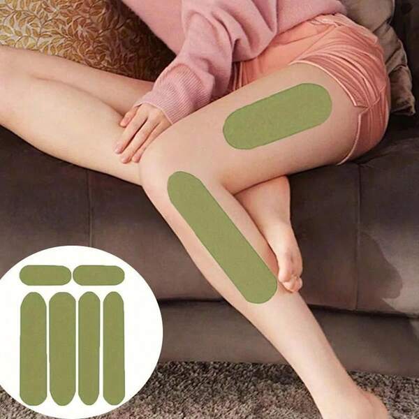 艾蒿肌肉舒缓贴，适用于腿部、腰部和手臂 - 无香型，适合所有肤质，腿部肌肉贴，艾蒿贴，腰部贴，手臂贴，适合懒散的人