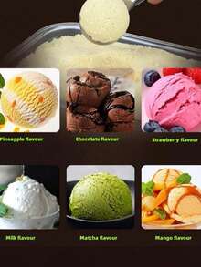 1pc Stainless Steel Ice Cream Scoop, Suitable For Frozen Yogurt, Multipurpose Ice Cream Spoon, Stainless Steel Dual-Use Spoon, Non-Stick Ice Cream Scoop With Comfortable Anti-Frost Handle, Heavy-Duty Metal Ice Cream Scoop (With Trigger), Sturdy Filling Spoon, Home Ice Cream Tool Spoon, Easy To Clean, Suitable For Ice Cream, Cookie Dough, Smoothie, Almond, Great For Kitchen, Dessert Shop And Restaurant. Back To School Season