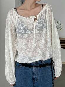 ROSIE POPHUB Women's White Cute Shirt, Retro Streetwear Style, Teacher's Outfit, New Arrival For Spring/Summer - White - View 5