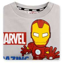 漫威蜘蛛人和他的神奇朋友男孩運動衫、超級英雄男孩服裝、蜘蛛人兒童套頭衫 - 灰色 - 查看 6