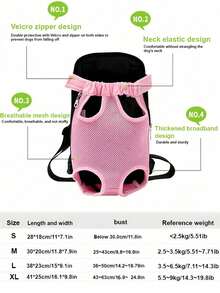 1pc New Pet Outdoor Chest Backpack, Cat And Dog Backpack, Mesh Breathable And Comfortable Backpack, Portable Backpack For Outdoor Use,Room Decor,Halloween Decor,Halloween,Fall DecorSecret Santa Gifts For Women,Valentine's Day Gifts, Stocking Fillers, Personalised Gifts, Christmas Gifts