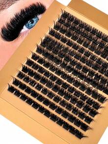 156 件/208 件/170 件/234 件/175 件 12 毫米仿貂皮睫毛延长，200D/150D/120D/100D/80D/60D 戏剧睫毛，适合家庭使用、日常化妆、角色扮演、日常生活、婚礼、约会、派对、音乐节、万圣节 - D - 查看 1