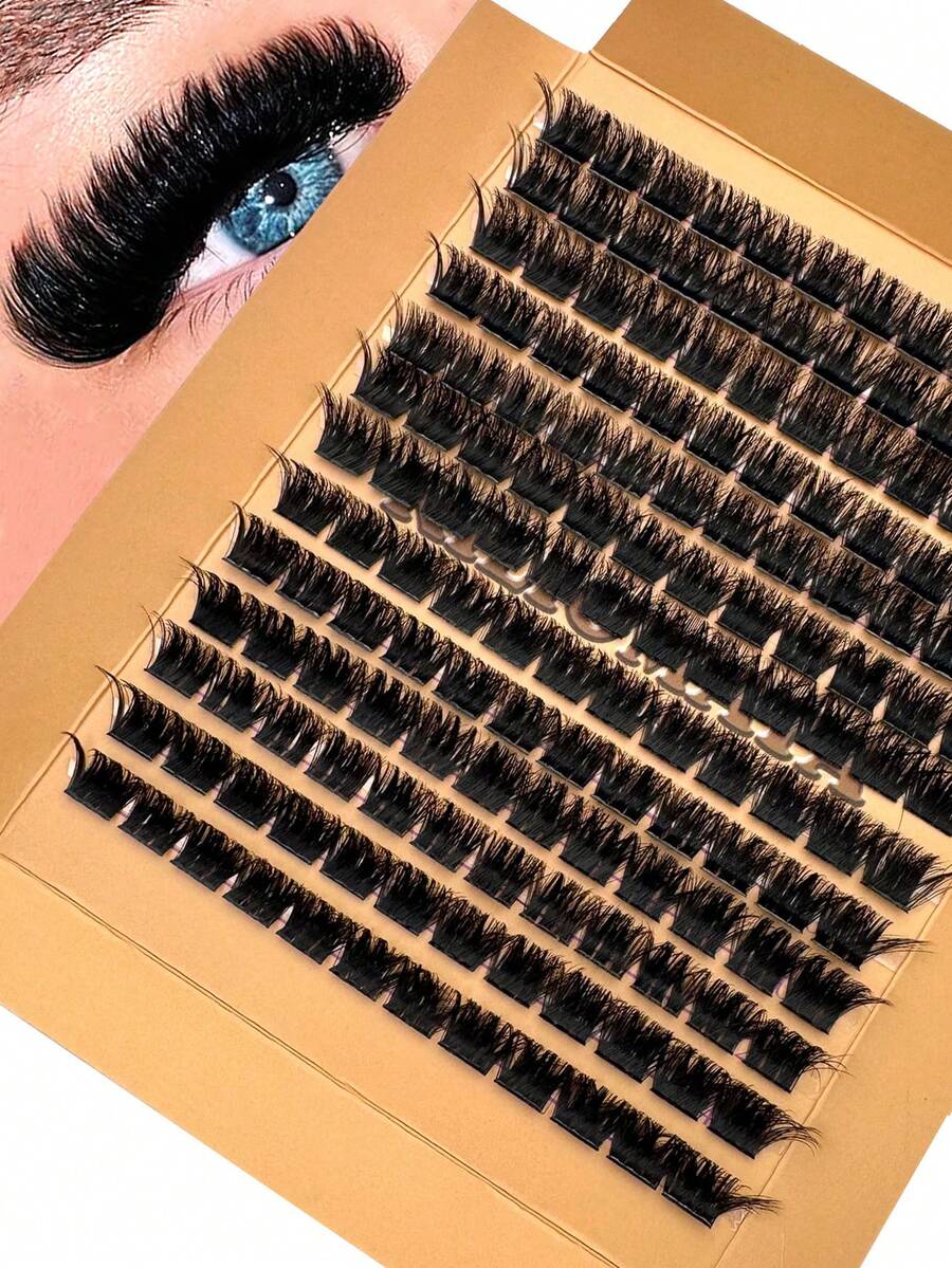 156 件/208 件/170 件/234 件/175 件 12 毫米仿貂皮睫毛延长，200D/150D/120D/100D/80D/60D 戏剧睫毛，适合家庭使用、日常化妆、角色扮演、日常生活、婚礼、约会、派对、音乐节、万圣节 - D - 查看 1