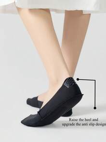 1/3 Pairs Of Business And Leisure Women Wear Socks With High Heels, Breathable Invisible Socks, Women's Boat Socks That Do Not Fall Off The Heel, And Socks That Relieve Foot Fatigue.Large Socks - Multicolor - View 9