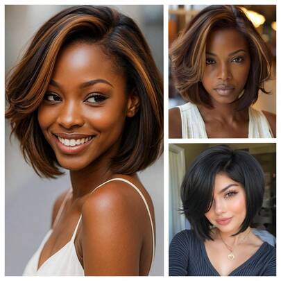 Heat Resistant Chemical Fiber Wigs Daily Wear Women Wigs Sweet Cute Wigs Prom Party Wigs Natural Hair