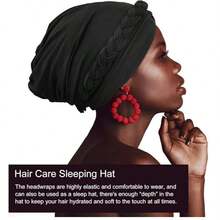 1pc Handmade Woven Headscarf, African Style Headwrap, Hair Turban, Women's Chemo Cancer Hat, Pre-Twisted Braided Headband, Suitable For Daily Use