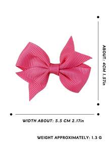 10/20pcs Random Color Puppy Hair Clips, Alligator Clips, Hair Pins, Headbands, Ribbed Ribbons, Dog Bow Hair Clips, Hair Accessories, Suitable For Daily Wear - Multicolor - View 5