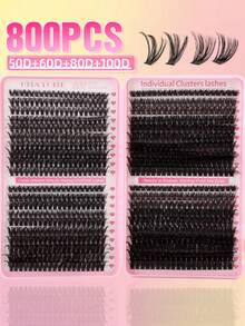 CMAYOME Bộ dụng cụ nối mi 800 sợi, bộ tự làm nối mi (8-18mm), bộ mi giả từng sợi, bộ nối mi cong chữ D, bao gồm keo và miếng dán niêm phong, cũng như các dụng cụ nối mi, thích hợp sử dụng hàng ngày, dự tiệc, du lịch hoặc làm quà tặng cho gia đình và bạn bè. Bộ mi giả, bộ mi giả, keo dán mi, quà tặng Halloween phong cách cổ điển. - Nhiều màu - Xem 13