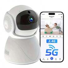 3MP 室内安全摄像头、WiFi 2.4GHz 5GHz 平移/倾斜、带移动应用程序的宠物摄像头、360° 无线摄像头，用于家庭安全，带运动检测、双向音频、警报、1080P WiFi 无线安全摄像头、2.4G WiFi 半球摄像机、婴儿监视器宠物摄像头，带视频播放功能、最大 256GB 安全摄像头 SD 卡、云/卡存储