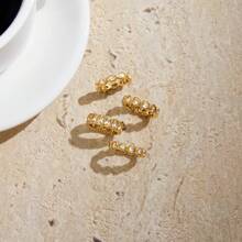 S SHOPBOHO 1 件奢华冰晶钻戒指网球戒指结婚戒指不锈钢防过敏女士珠宝 - Iced out tennis ring - 查看 3