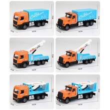 Alloy Construction Vehicles, Fire Truck Toys, Construction Crane Toy Series, Excavator, Mixer Truck, Bulldozer, Forklift, Dump Truck, Vehicles, With Lights And Sounds, Suitable As Birthday Gifts For Toddlers, Kids, Boys And Girls - Multicolor - View 11