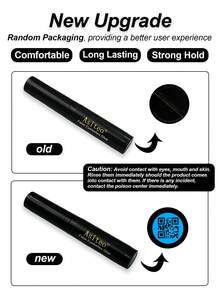Asiteo 1pc 5ml Upgraded Black Quick-Drying Eyelash Glue, Waterproof Lash Extension Adhesive - Black - View 2