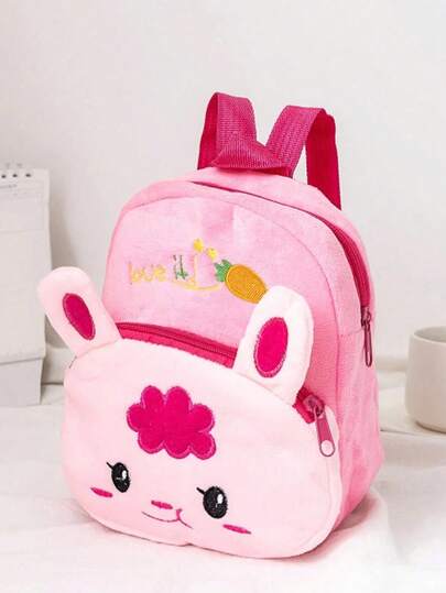 Cute Rabbit Cartoon Y2K Portable Cartoon Backpack, Plush Cartoon Backpack, Schoolbag, Campus Shoulder Bag, Small Backpack - Lightweight And Comfortable Student Backpack - Fashionable Campus Shoulder Bag, Suitable For Back To School, Travel, Study, Children's Backpack, Suitable For Boys And Girls, A Perfect Gift For Kids