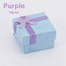 20pcs/18pcs/15pcs/10pcs/9pcs/5pcs/1pc Pink Cardboard Jewelry Box, Jewelry Gift Boxes, Rings Necklace Bracelet Earring Storage Box, Birthday Festival Gift Packing Box For Girls,Room Decor - Pink - View 7