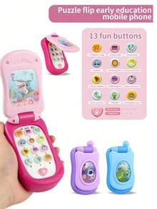 1 Interchangeable Cartoon Case Educational Mobile Game, Unique & Fun Birthday Gift For Boys & Girls - Multicolor - View 6