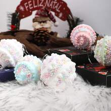 16pcs Premium Holiday Decorative Balls, 2.36 Inch Handcrafted Ornament Balls, Upgraded Craftsmanship, Macaron Colors Suitable For Christmas, Wedding, Party, Home Decor, Christmas Tree Decor, Provides Lovely Holiday Ambiance, High-End Holiday Gift For Family And Friends Christmas Decorations Room Decor Winter