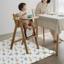 1pc Waterproof Anti-Slip Splash-Proof Ink Painting Pattern Washable Portable Picnic Mat/Tablecloth - Multicolor - View 5