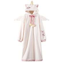 女士冬季连帽毯 - 加厚毛绒动物图案长毯，超柔软保暖毯，卡通风格不透明成人毯，舒适休闲，可爱设计，加厚毛绒保暖，居家保暖毯 - 彩色 - 查看 6