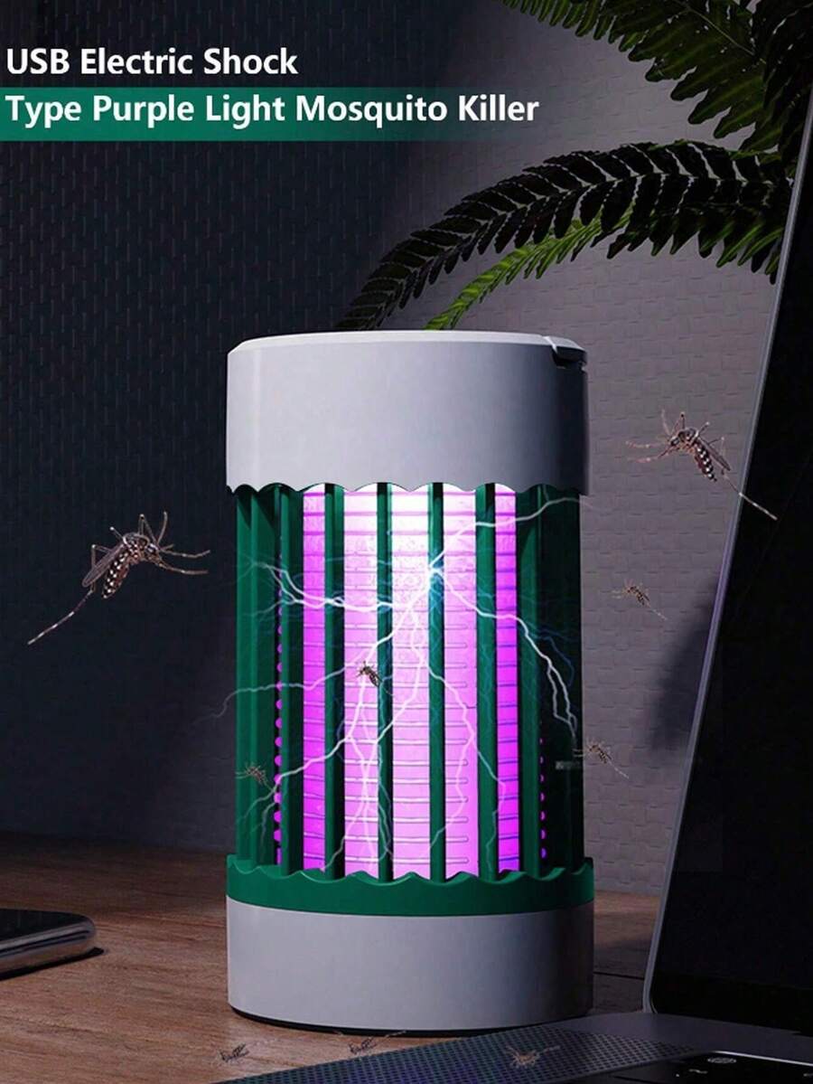1pc Portable Electric Mosquito Killer Lamp, USB Powered Indoor/Outdoor Insect Trap Light, For Indoor Pest Control - 彩色 - 查看 1