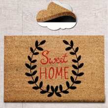 40x60 厘米天然椰棕门垫，采用耐用的 100% PVC 背衬 - 防滑、防尘刷表面 - 18-22 毫米厚耐用垫子，适合室内和室外使用，土耳其制造 - 紅色 - 查看 1