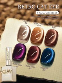 XEIJAYI Sơn móng tay từ tính phản quang mắt mèo 6 màu, 15ml, sơn gel móng tay mắt mèo, dùng trong salon móng tay UV LED, dụng cụ vẽ móng nghệ thuật ba chiều dành cho nữ. - Nhiều màu - Xem 3