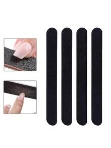 50 件装专业双面指甲锉 100/180 号指甲锉 砂纸板 黑色美甲修脚工具和指甲缓冲锉 - 黑色 - 查看 3