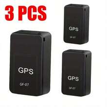 1/2/3pcs GF-07 GPS Car Tracker Real-Time Tracking Vehicle Anti-Theft Pet Locator SIM Message Positioner (No SIM Card), Vehicle Security, Compact Design, Durable Construction, GPS Device, Pet Owners - Black - View 1