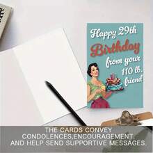 1pc 'One Year Closer To Diapers' Funny Birthday Card With Witty Text And Personalization, Creative Greeting Card, Perfect Birthday Gift For Family, Friends, And Colleagues, 5*7in - With Envelope,Christmas