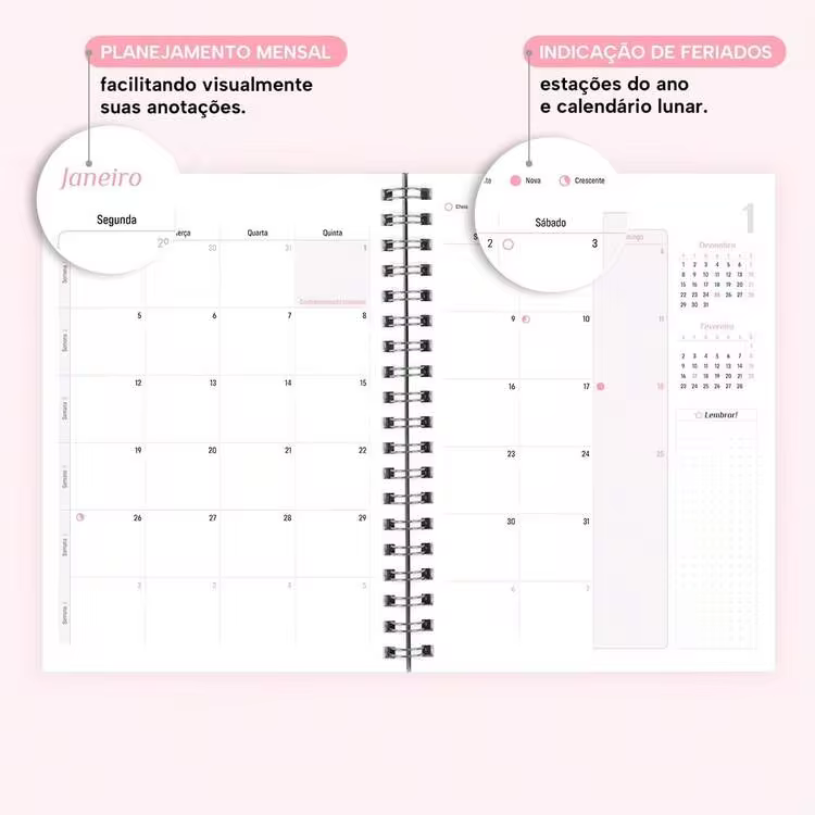 iscool 2026 Agenda Weekly Planner Hardcover Solid Colors - 查看 6