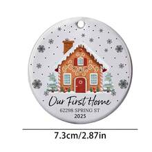 1 pieza Adorno personalizado de Primera Navidad, regalo de Navidad, regalo de Acción de Gracias, decoración del hogar