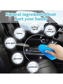 1 قطعة/مجموعة جل تنظيف السيارة، منظف غبار الداخلية للسيارة، سهل التنظيف للفتحات والمفاتيح وما إلى ذلك، ملحق تنظيف السيارة المثالي، هدية للرجال (ألوان عشوائية)