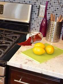 1PC/2PCS Stove Counter Cover Kitchen Seal, Stove Top Seal, Organic Silicon High Temperature Resistant Kitchen Gap Strip, Oil And Dirt Resistant Gas Stove Gap Soft Sealing Strip Silicone Gap Plug Kitchen Stove Counter Gap Cover - Flexible Stove Space Filler - Multicolor - View 2