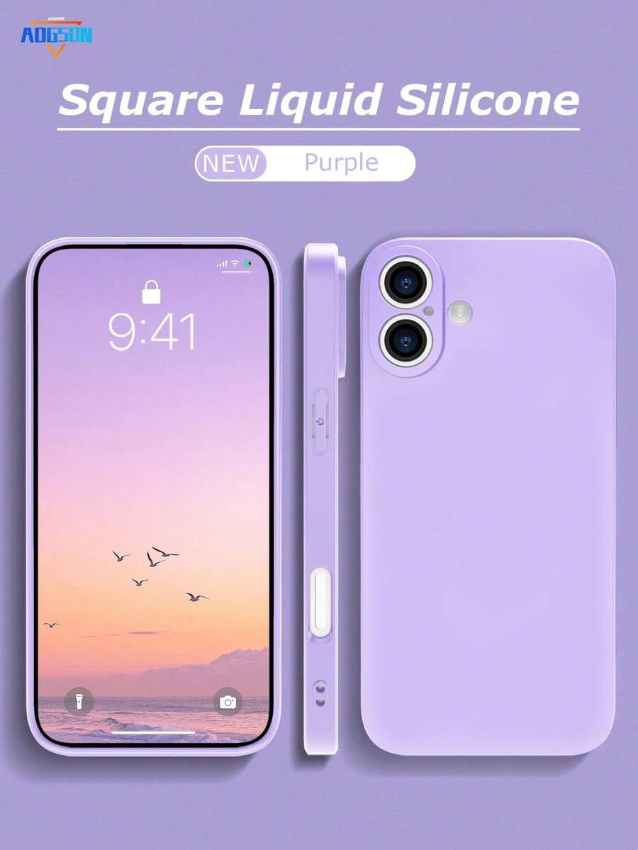 液态硅胶手机壳，兼容三星 Galaxy S25 Ultra 和 13/16 Pro Max/11，兼容 型号 A06/A16/A26/A36/A56/A15/A35/A55 等。 - 紫色 - 查看 1